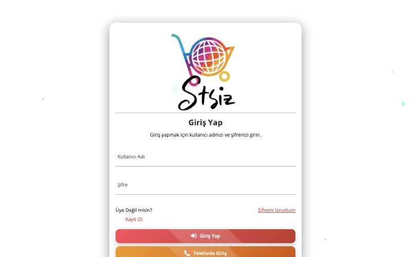 STSİZ Toptancı Projesi önizlemesi